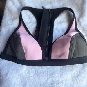Rip Curl Pink and Black Bikini Swimwear